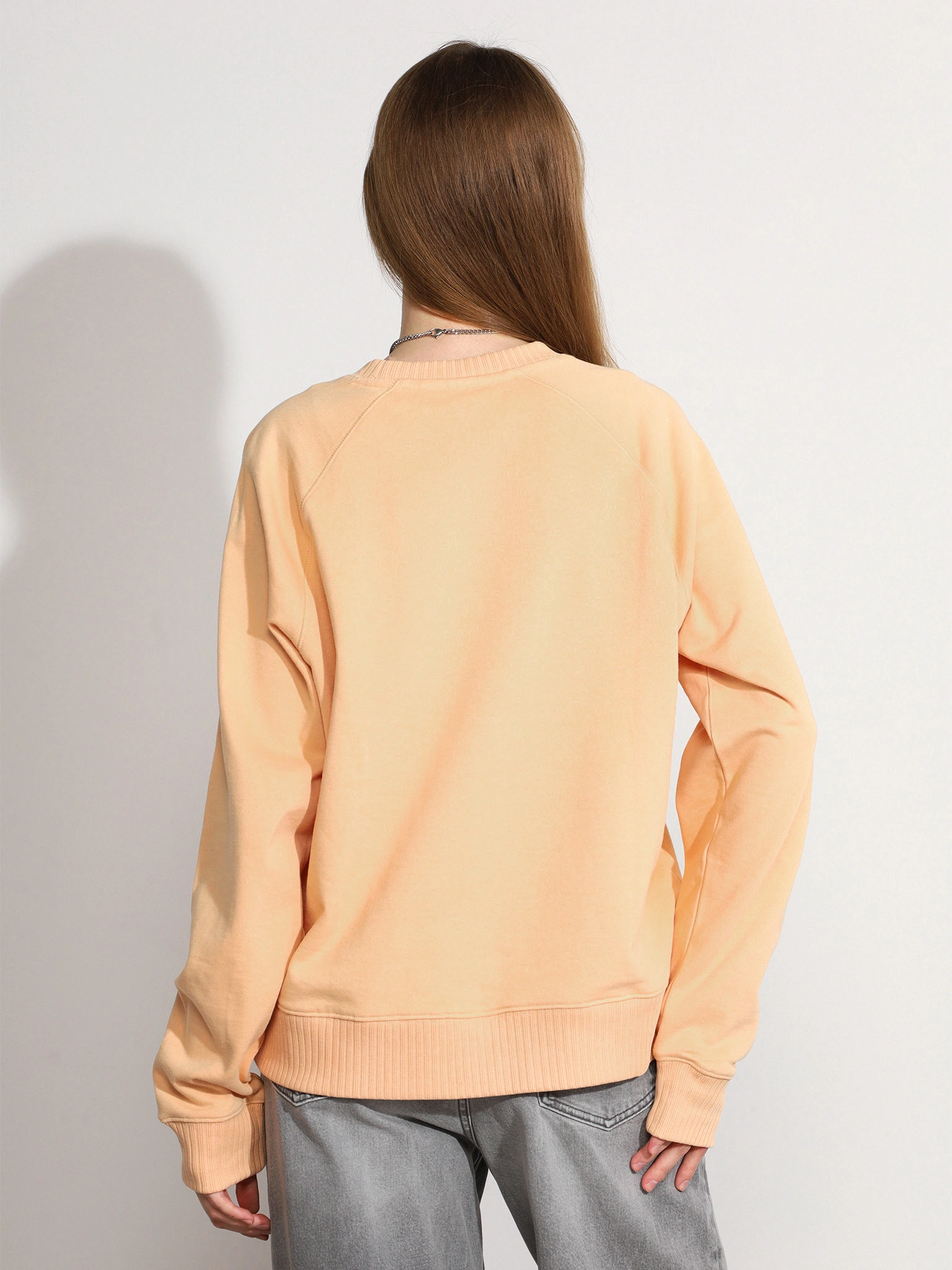 Толстовка светло-оранжевого цвета из хлопка